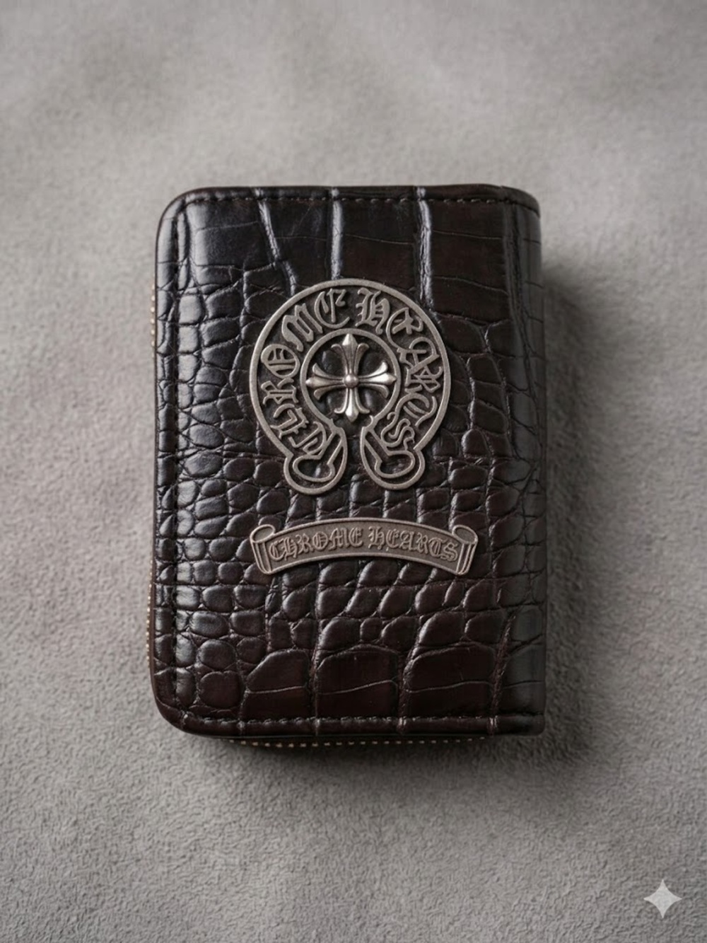 Chrome Hearts Leather Card Holder Preowned